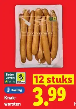 Lidl Knak worsten aanbieding