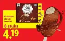 Lidl Chocolade roomijs amandel aanbieding