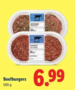 Lidl Beefburgers aanbieding