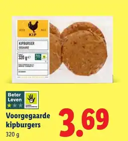 Lidl Voorgegaarde kipburgers aanbieding
