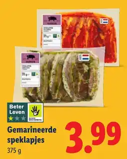 Lidl Gemarineerde speklapjes aanbieding