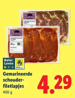 Lidl Gemarineerde schouder filetlapjes aanbieding