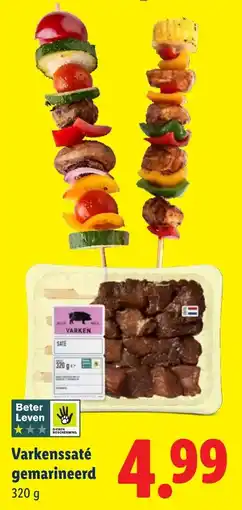 Lidl Varkenssaté gemarineerd aanbieding