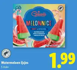 Lidl Watermeloen ijsjes aanbieding