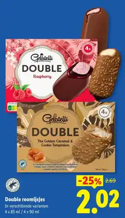 Lidl Double roomijsjes aanbieding