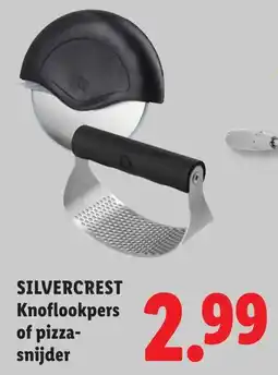 Lidl Silvercrest knoflookpers of pizza snijder aanbieding