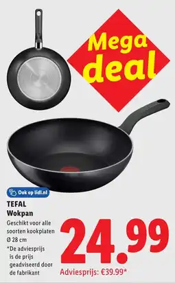 Lidl Tefal wokpan aanbieding