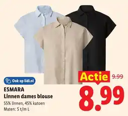 Lidl Esmara linnen dames blouse aanbieding