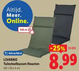 Lidl Livarno tuinstoelkussen houston aanbieding
