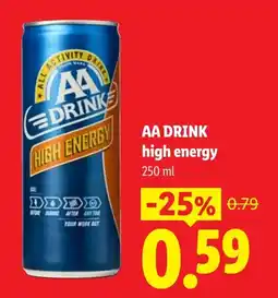 Lidl aa drink high energy aanbieding