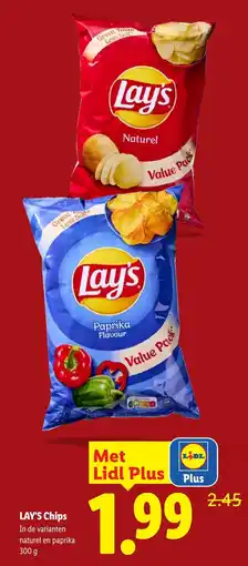 Lidl Lay's chips aanbieding