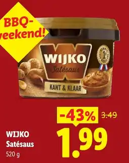 Lidl Wijko satésaus aanbieding