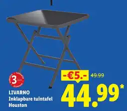 Lidl Livarno Inklapbare tuintafel Houston aanbieding