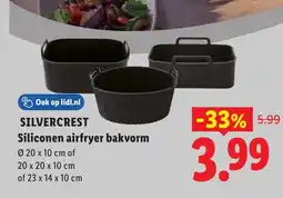 Lidl Silvercrest Siliconen airfryer bakvorm aanbieding