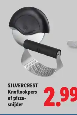Lidl Silvercrest Knoflookpers of pizza- snijder aanbieding
