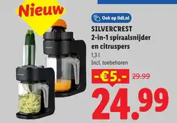 Lidl Silvercrest 2-in-1 spiraalsnijder en citruspers aanbieding