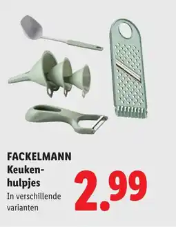 Lidl Fackelmann keuken- hulpjes aanbieding