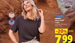 Lidl Esmara linnen dames t-shirt aanbieding