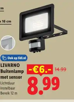 Lidl Livarno buitenlamp met sensor aanbieding