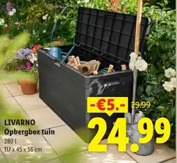 Lidl Livarno Opbergbox tuin aanbieding