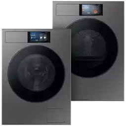 MediaMarkt Samsung Wasmachine Wf90f09c4su3 Bespoke 9000-serie + Samsung Droger Dv90f09f4su3 Bundel aanbieding