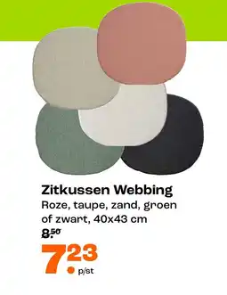 Kwantum Zitkussen Webbing aanbieding