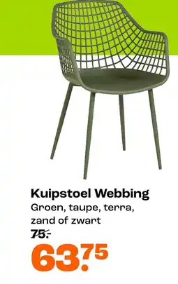 Kwantum Kuipstoel Webbing aanbieding