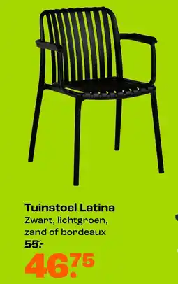 Kwantum Tuinstoel Latina aanbieding