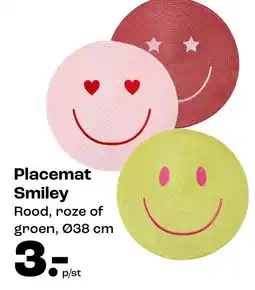 Kwantum Placemat Smiley aanbieding