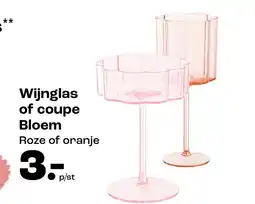 Kwantum Wijnglas of coupe Bloem aanbieding