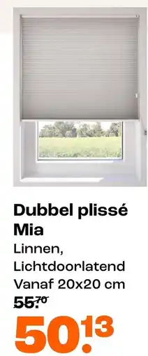 Kwantum Dubbel plissé Mia aanbieding