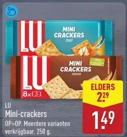 ALDI Lu mini crackers aanbieding