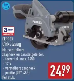 ALDI Ferrex cirkelzaag aanbieding