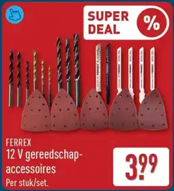 ALDI Ferrex 12 v gereedschap accessoires aanbieding