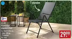 ALDI Belavi aluminium standenstoel aanbieding