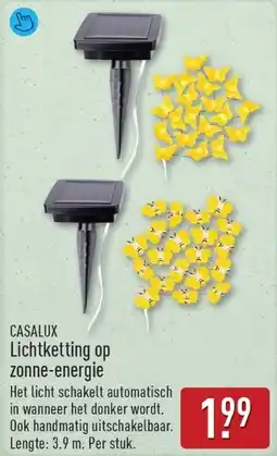 ALDI Casalux lichtketting op zonne energie aanbieding
