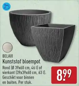 ALDI Belavi kunststof bloempot aanbieding