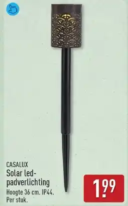 ALDI Casalux solar led padverlichting aanbieding