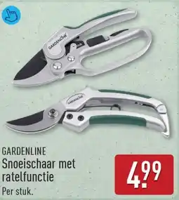 ALDI Gardenline snoeischaar met ratelfunctie aanbieding