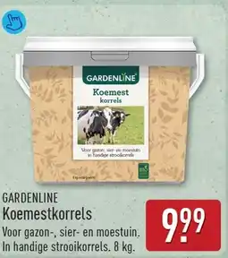 ALDI Gardenline koemestkorrels aanbieding