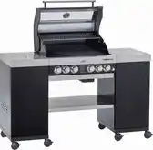 Bol.com Rösle Barbecue - Barbecue Gas Videro G4-SL 30 mbar - Roestvast Staal - Zwart aanbieding