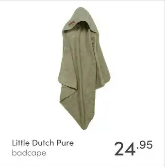 Baby & Tiener Little Dutch Pure badcape aanbieding