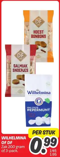 Dekamarkt WILHELMINA OF DF aanbieding