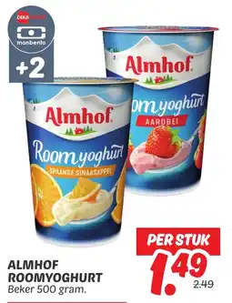 Dekamarkt Almhof roomyoghur aanbieding