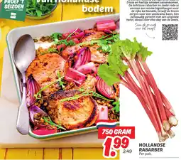 Dekamarkt Hollandse rabarber aanbieding