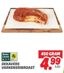 Dekamarkt Dekavers varkensribroast aanbieding