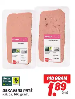 Dekamarkt Dekavers paté aanbieding