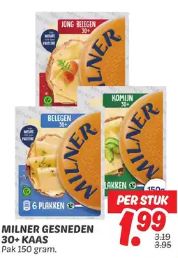 Dekamarkt Milner gesneden 30+ kaas aanbieding