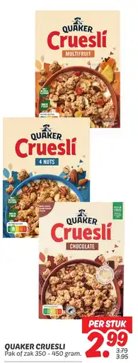 Dekamarkt Quaker cruesli aanbieding