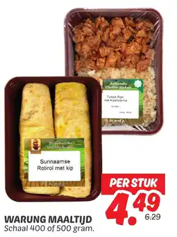 Dekamarkt Warung maaltijd aanbieding